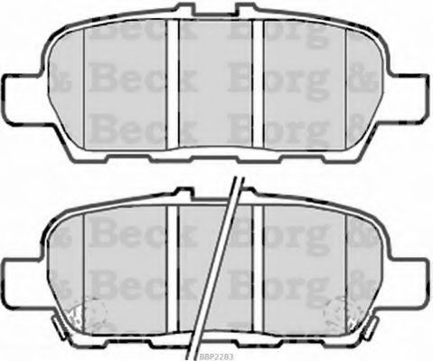 Тормозные колодки BORG & BECK BBP2283
