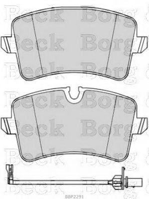 Тормозные колодки BORG & BECK BBP2291