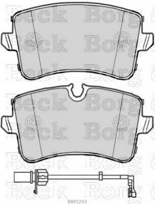 Тормозные колодки BORG & BECK BBP2292