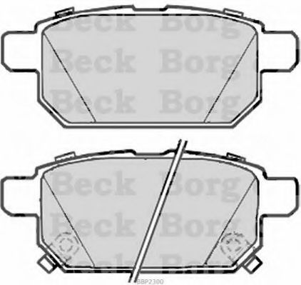 Тормозные колодки BORG & BECK BBP2300
