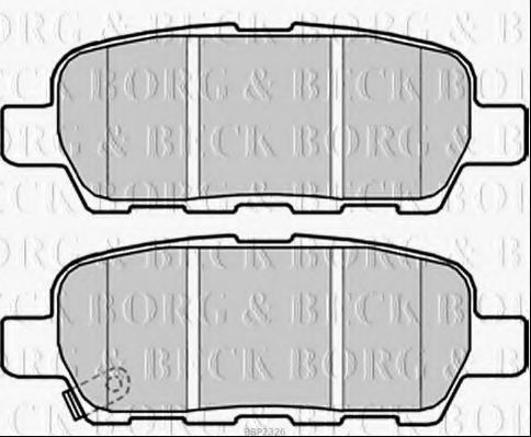 Тормозные колодки BORG & BECK BBP2326