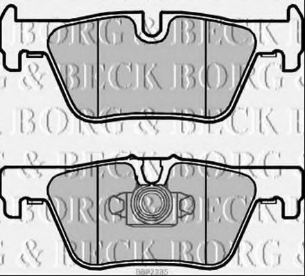 Тормозные колодки BORG & BECK BBP2335