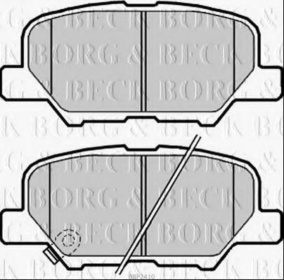 Тормозные колодки BORG & BECK BBP2410