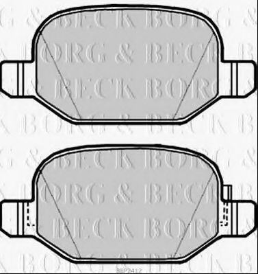 Тормозные колодки BORG & BECK BBP2412