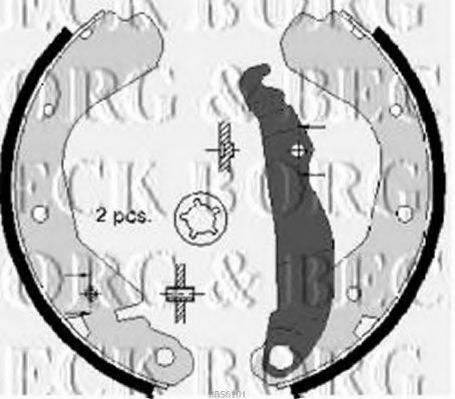 Тормозные колодки BORG & BECK BBS6101