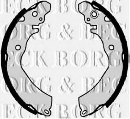 Тормозные колодки BORG & BECK BBS6254