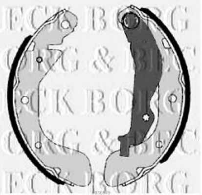 Тормозные колодки BORG & BECK BBS6349