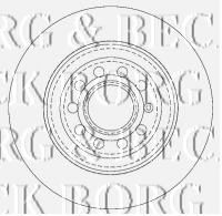 Гальмівний диск BORG & BECK BBD4507