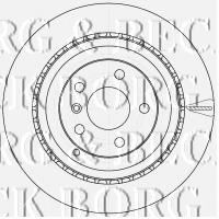 Гальмівний диск BORG & BECK BBD4543