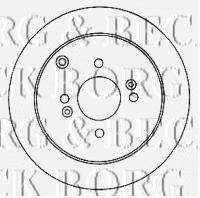 Тормозной диск BORG & BECK BBD4578
