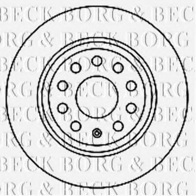 Гальмівний диск BORG & BECK BBD5167