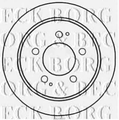Гальмівний диск BORG & BECK BBD5169