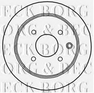 Гальмівний диск BORG & BECK BBD5170