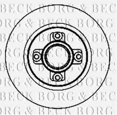Гальмівний диск BORG & BECK BBD5842S