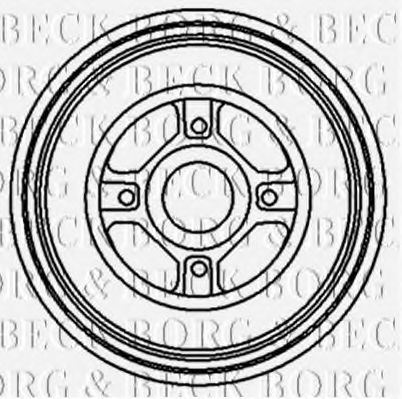Тормозной барабан BORG & BECK BBR7119