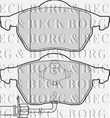 Тормозные колодки BORG & BECK BBP1766