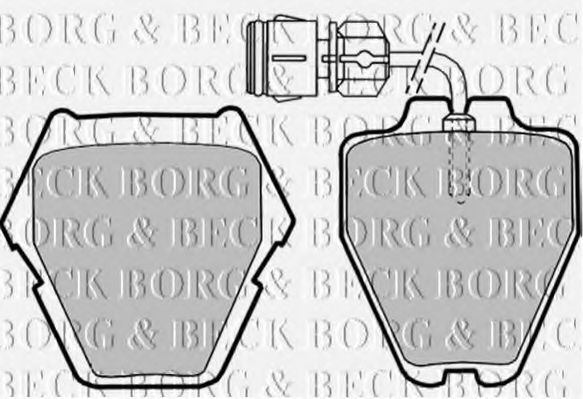 Гальмівні колодки BORG & BECK BBP1780