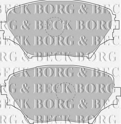 Тормозные колодки BORG & BECK BBP1803
