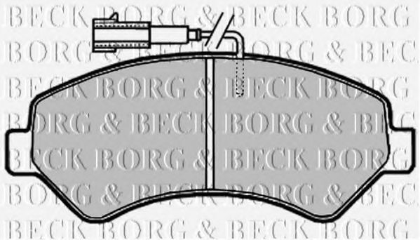 Тормозные колодки BORG & BECK BBP2020