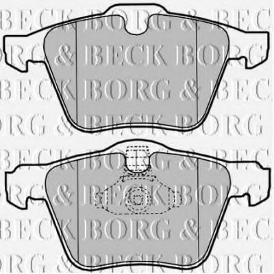 Тормозные колодки BORG & BECK BBP2022