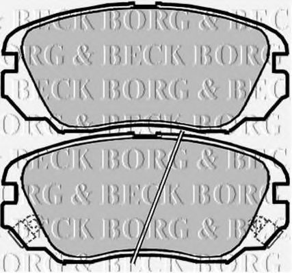 Тормозные колодки BORG & BECK BBP2048