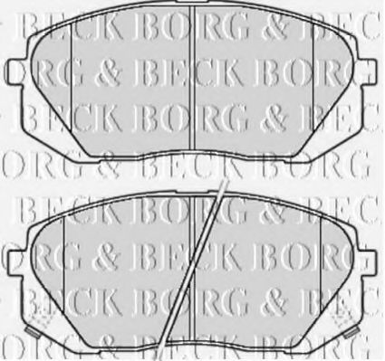 Тормозные колодки BORG & BECK BBP2081