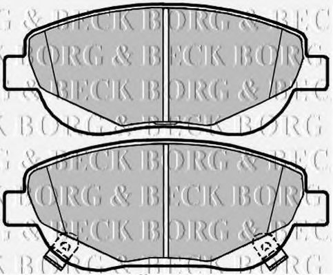 Тормозные колодки BORG & BECK BBP2088