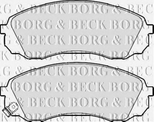 Тормозные колодки BORG & BECK BBP2126