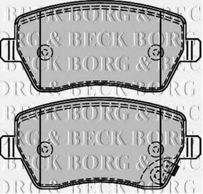 Тормозные колодки BORG & BECK BBP2166