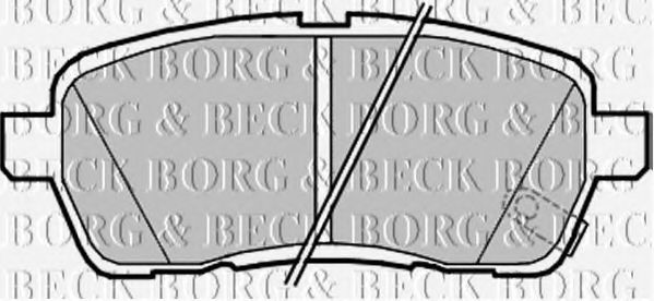 Тормозные колодки BORG & BECK BBP2182