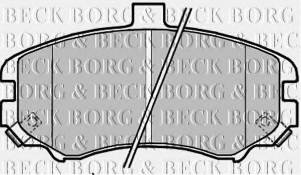 Тормозные колодки BORG & BECK BBP2203