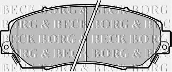 Тормозные колодки BORG & BECK BBP2204