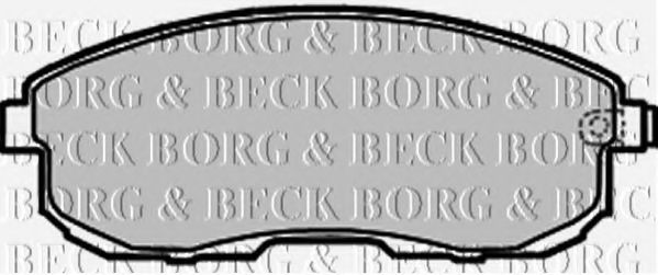 Тормозные колодки BORG & BECK BBP2206