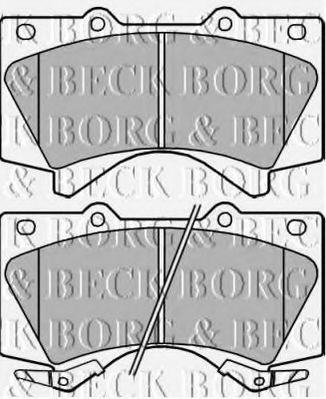 Гальмівні колодки BORG & BECK BBP2249