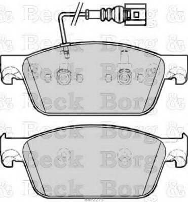 Тормозные колодки BORG & BECK BBP2275
