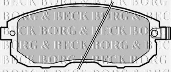 Тормозные колодки BORG & BECK BBP2282