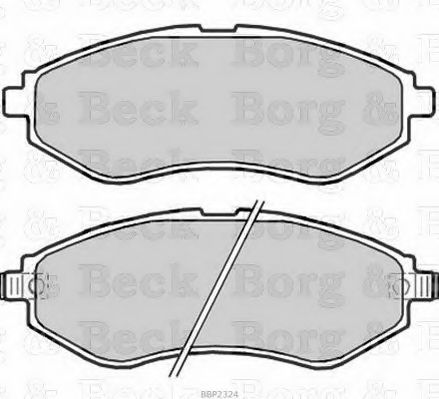Тормозные колодки BORG & BECK BBP2324