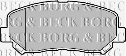 Тормозные колодки BORG & BECK BBP2355