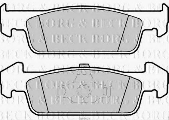 Тормозные колодки BORG & BECK BBP2408