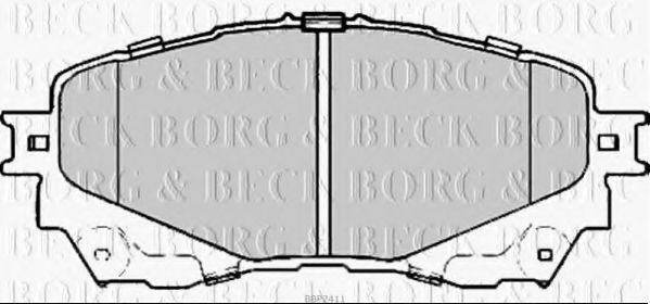 Тормозные колодки BORG & BECK BBP2411