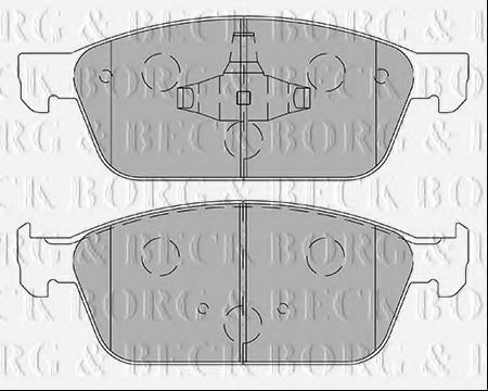 Тормозные колодки BORG & BECK BBP2443