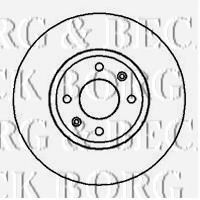 Гальмівний диск BORG & BECK BBD4133