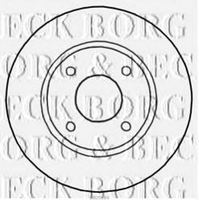 Гальмівний диск BORG & BECK BBD5184