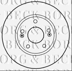 Тормозной диск BORG & BECK BBD5270