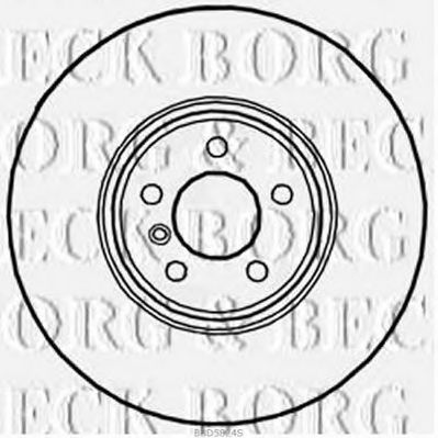 Гальмівний диск BORG & BECK BBD5824S