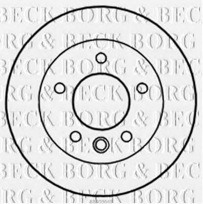Гальмівний диск BORG & BECK BBD5954S