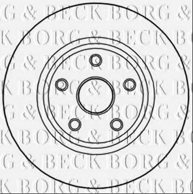 Гальмівний диск BORG & BECK BBD6004S