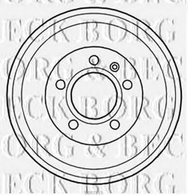 Тормозной барабан BORG & BECK BBR7215