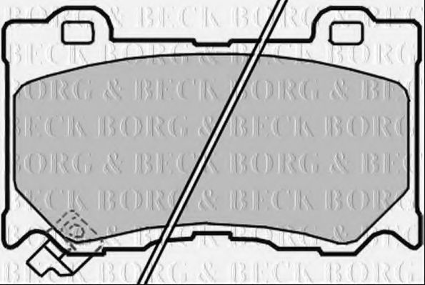 Тормозные колодки BORG & BECK BBP2363