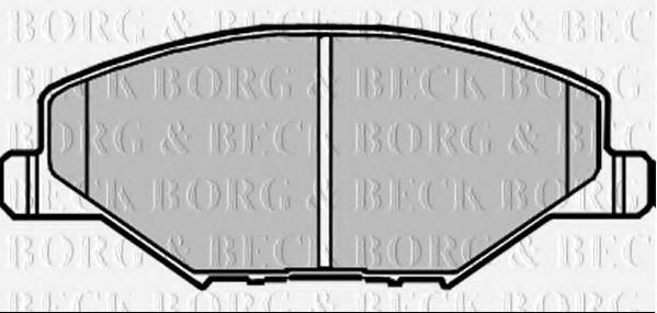 Тормозные колодки BORG & BECK BBP2380